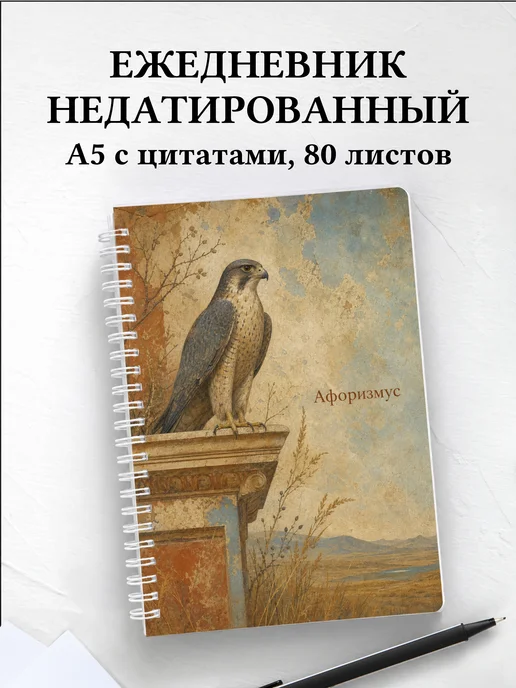 Ежедневник недатированный Сокол с мотивирующими цитатами