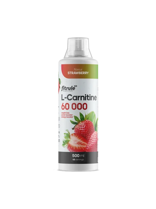 Fitrule Nutrition Фитрул L-Carnitine 60000 Concentrate 500ml, клубника, 500 мл