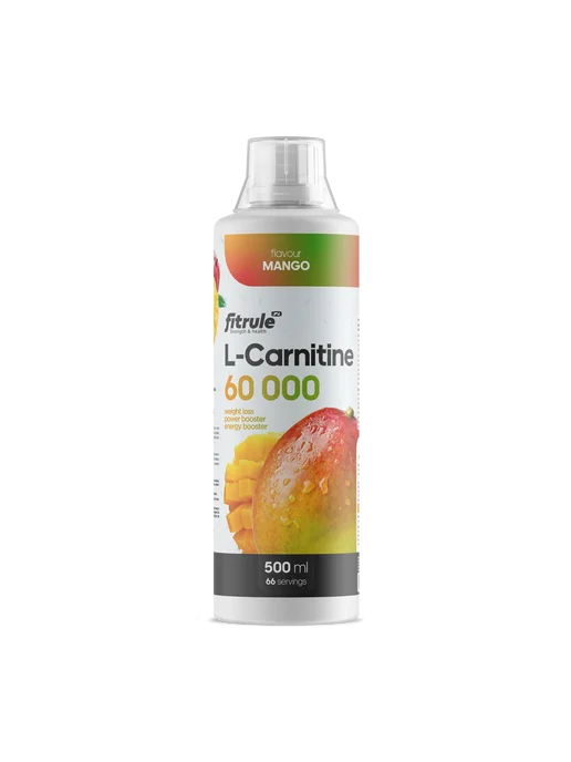 Fitrule Nutrition Фитрул L-Carnitine 60000 Concentrate 500ml, манго, 500 мл