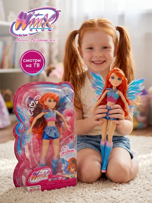 WINX Кукла Club Блум, серия "Феи", синий, фото 5