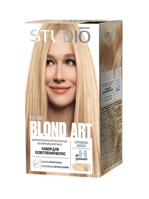 Essem Hair Studio Professional Осветлитель для волос до 6-8 уровня, бежевый, фото 5