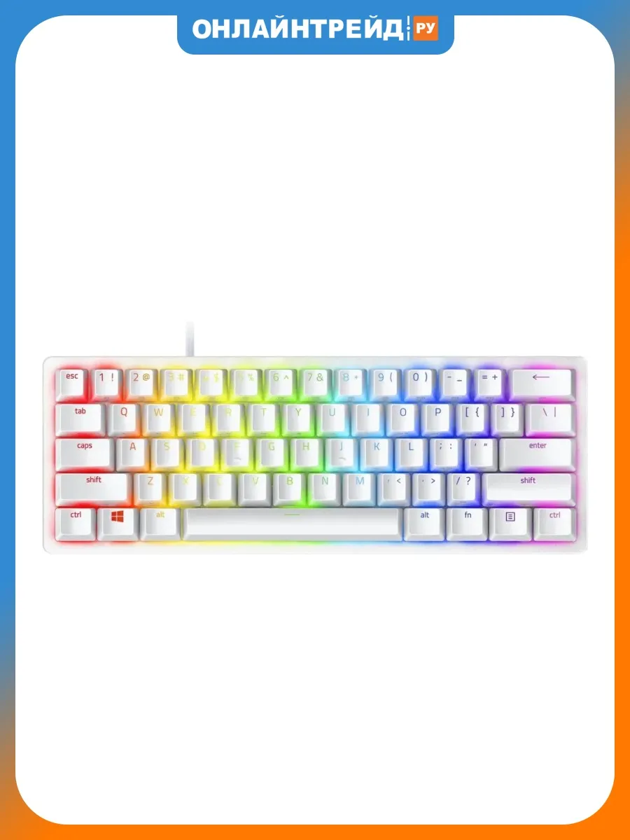 Razer Клавиатура Huntsman Mini - Mercury Edition (Red Switch)