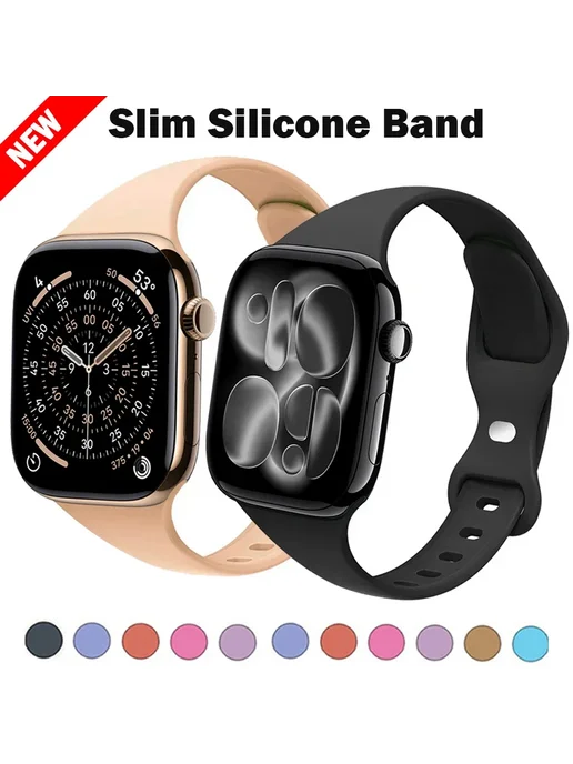 PEO Силиконовый ремешок Apple Watch Orange 12 40-41-S11-S10 42mm, розовый, фото 3