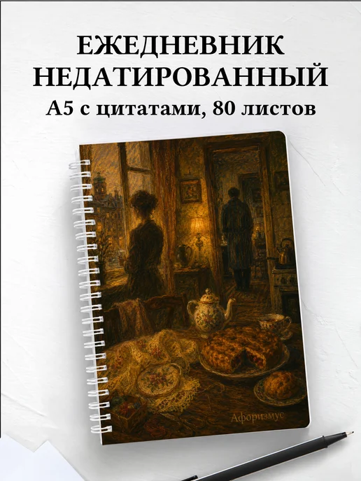 Ежедневник недатированный Обломов с мотивирующими цитатами