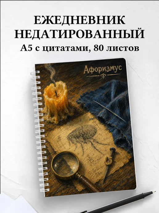 Ежедневник недатированный Левша с мотивирующими цитатами