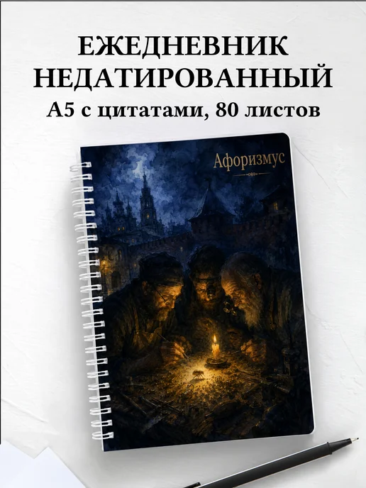 Ежедневник недатированный Левша с мотивирующими цитатами