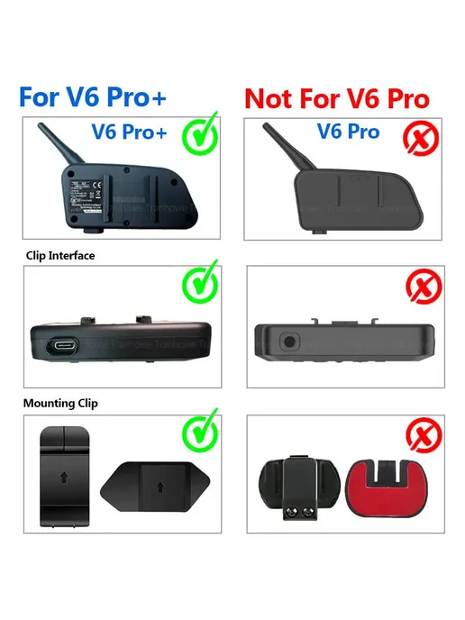EJEAS Наушники для мотоциклетного шлема V4 PLUS V6 Pro+ V7 Q, черный, фото 6