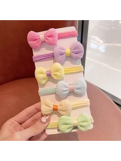 Нет бренда Детские резинки для волос с бантиками, 6 шт, Цвет 6pcs-1