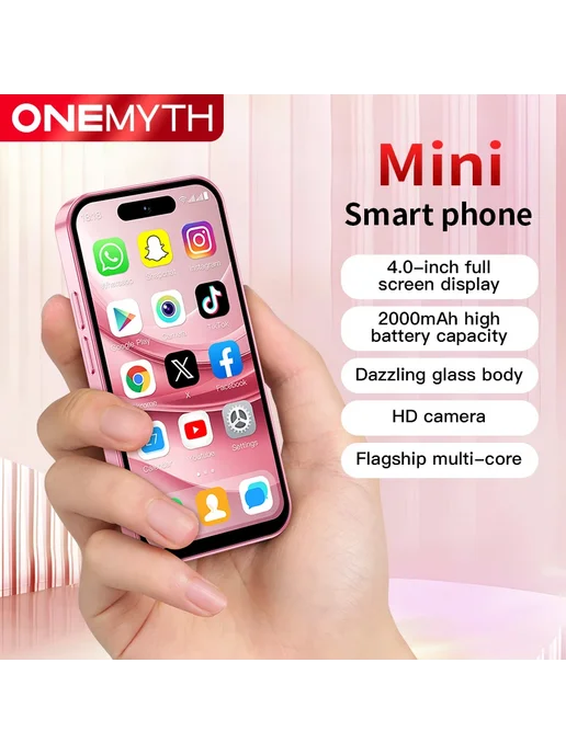 Смартфон ONEMYTH M17 Pro Mini 2/16 ГБ, серый, фото 2