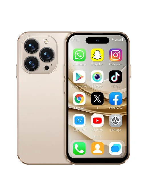 Смартфон ONEMYTH M17 Pro Mini 2/16 ГБ, бежевый