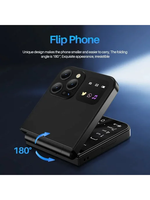 SERVO Мобильный Телефон A50 PRO, Складной, С Двумя SIM-карта, бежевый, фото 3