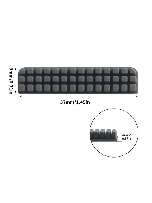 Нет бренда Силиконовая щетка Bambu Lab 6pcs-for A1 mini, серый, фото 6