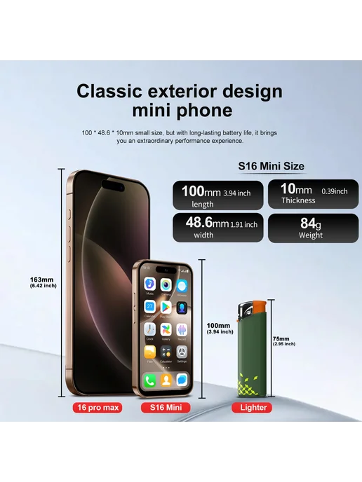 Смартфон SERVO Mini 3G 2 2/16 ГБ, бежевый, фото 7