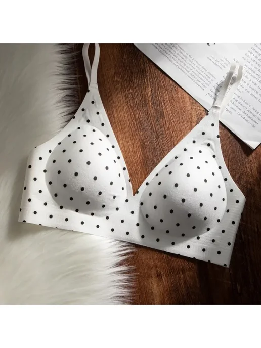 YUQI Комплект нижнего белья polka dot, черный, фото 3