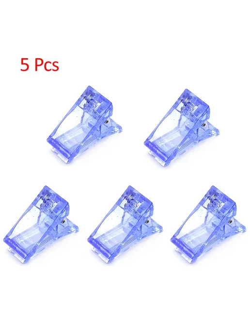 JEARLYU Акриловые зажимы для наращивания ногтей 10Pcs Mix, 5 шт