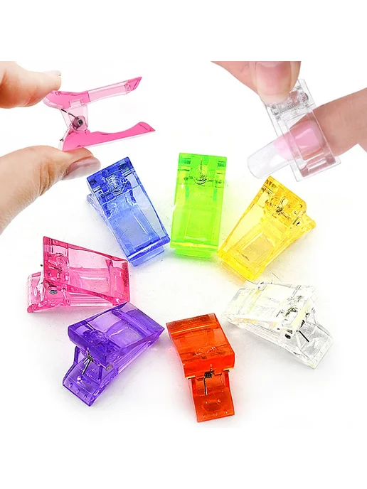 JEARLYU Акриловые зажимы для наращивания ногтей 10Pcs Mix, 5 шт, фото 6