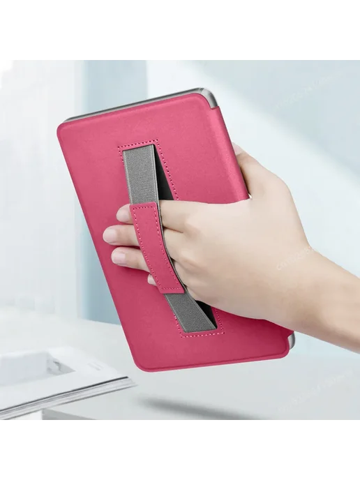Greliana Акриловый чехол с ремешком для Kindle Paperwhite 2024 2022 2, розовый, фото 6