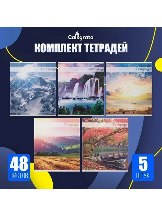 Элегантный набор тетрадей для учёбы и творчества, вариант, фото 2