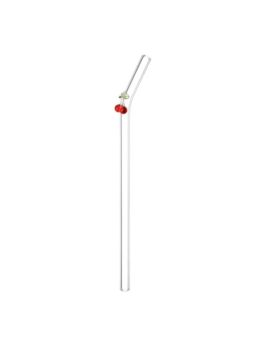 Нет бренда Многоразовые стеклянные трубочки 1 2 5 шт. 1 straw, 5 шт
