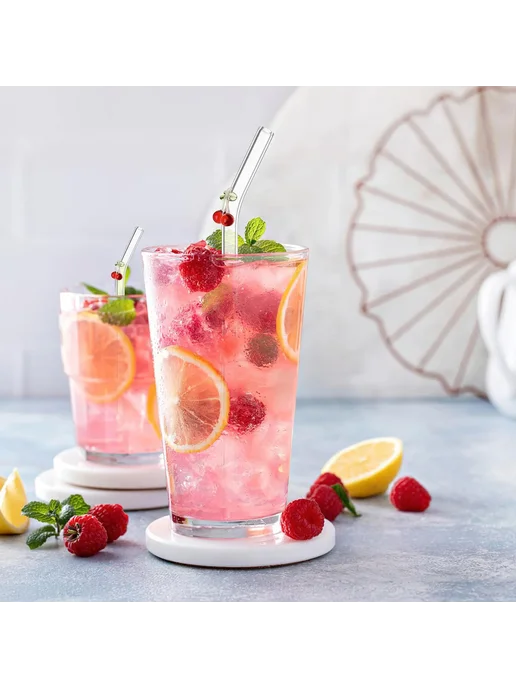 Нет бренда Многоразовые стеклянные трубочки 1 2 5 шт. 1 straw, 5 шт, фото 3