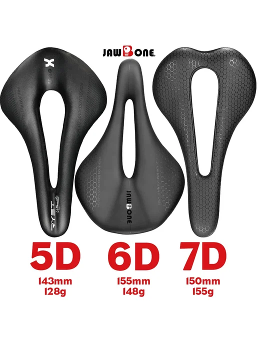 RYET Jawbone Велосипедное седло 5D 143mm, черный, фото 2