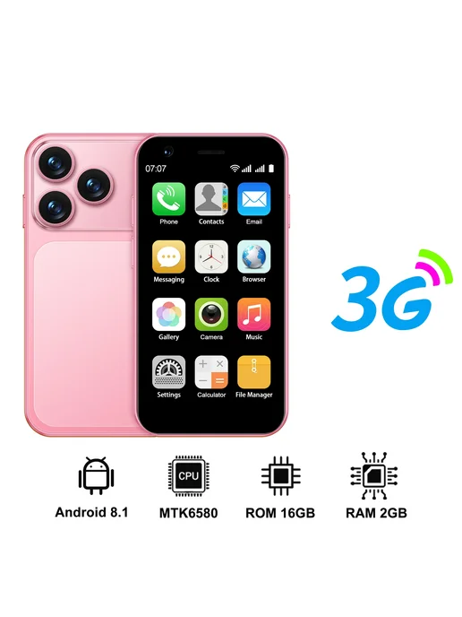 Смартфон SERVO 18SE Mini Os 2/16 ГБ, розовый