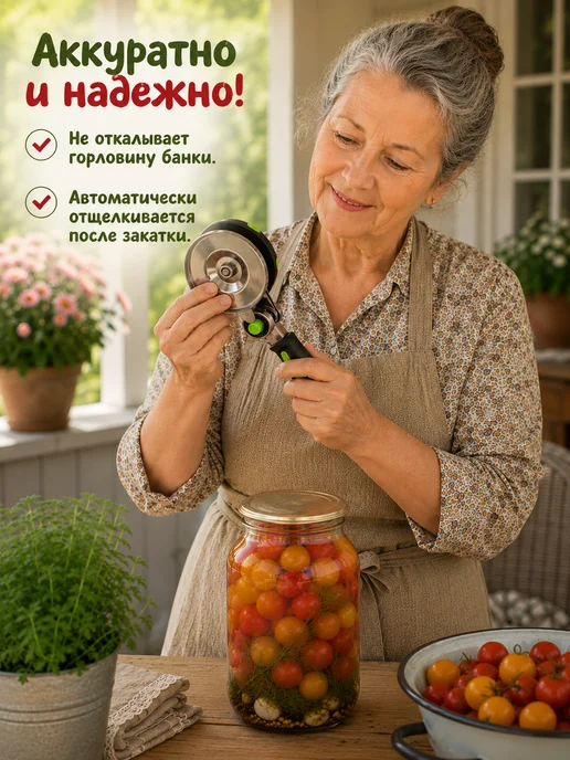Закаточная машинка автоматическая Щелчок, серый, фото 7