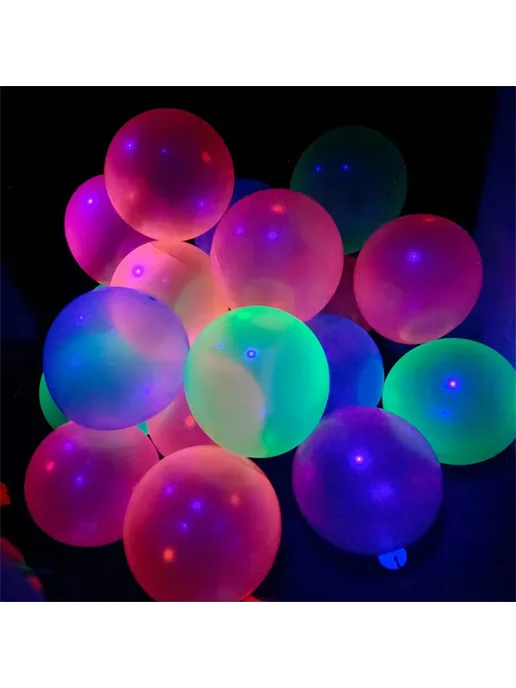 Нет бренда Неоновые флуоресцентные шары random mix 20pcs, 20 шт, фото 4