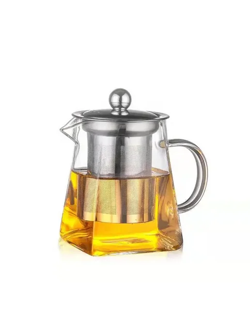 RSCHEF Термостойкий квадратный стеклянный чайник 950ML, 950 мл, фото 7