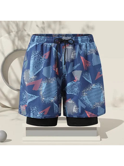 купальные шорты Тибетский синий XL, синий
