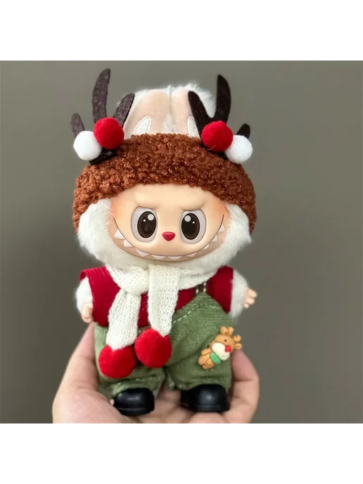 Нет бренда Комплект одежды для Labubu, коричневый, 04, цвет 05 рождественский