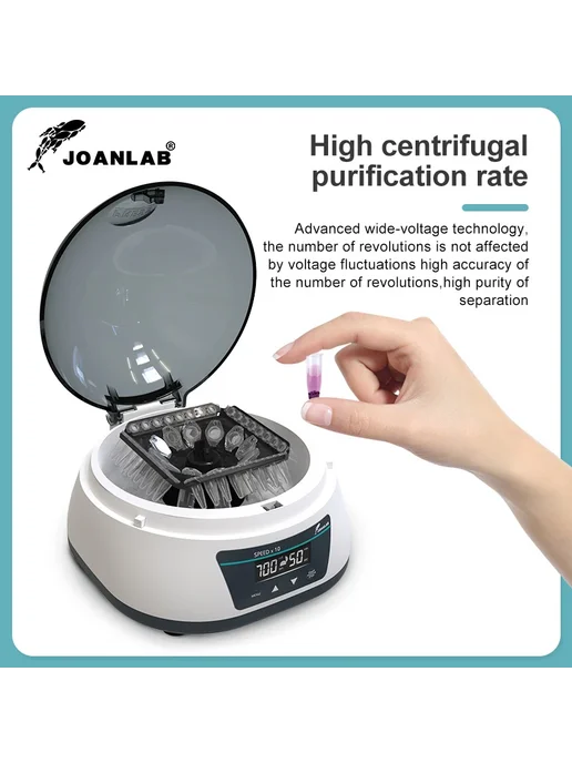 Joanlab Лабораторная центрифуга MC-5Pro, 5000rpm, US Plug, вариант, фото 5