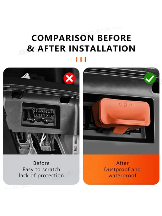 Нет бренда Крышка для порта OBD SEAMETAL ORANGE, оранжевый, фото 3