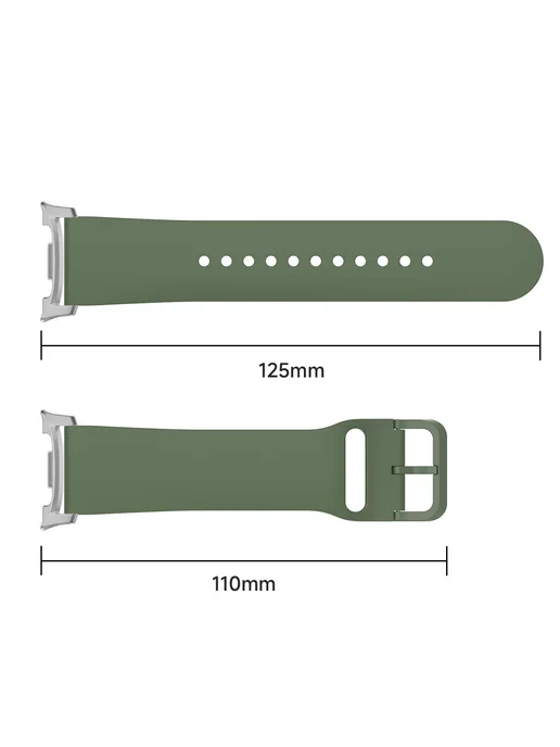CAOWTAN Ремешок Samsung Galaxy watch 8 40mm Teal Silver, серебристый, фото 7