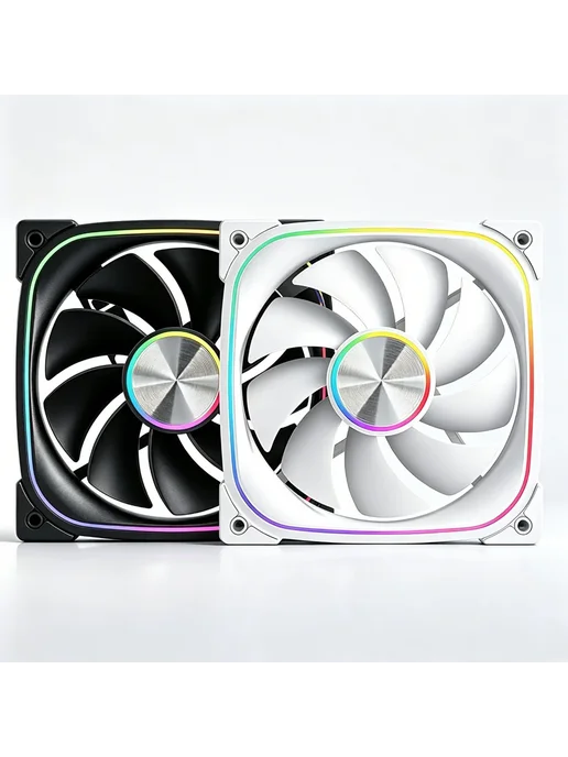 Jungle Leopard Корпусный вентилятор OUYUANSU Prism 9Pro 12см ARGB Синий, Bl, черный, фото 2