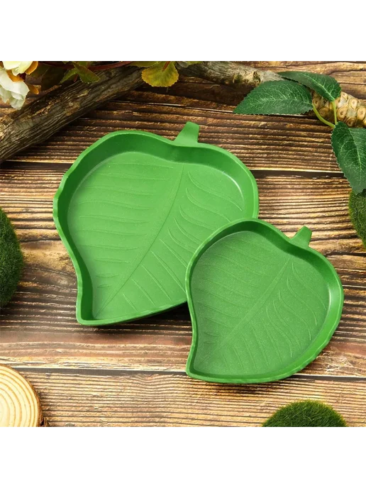 Нет бренда Чаша-поилка для рептилий Leaf Reptile S, в упаковке 35 г, фото 3