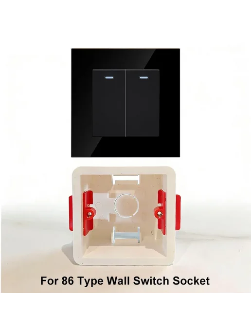 Wallpad Кассета 86 для скрытой установки, 1 Gang, 4 шт, 4 шт, фото 4
