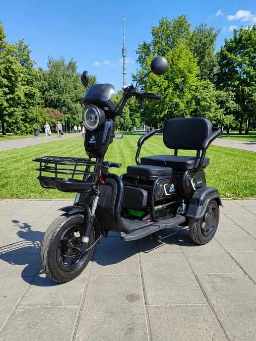 GT Электроскутер трицикл GT-EV3 48V 20Ah, черный
