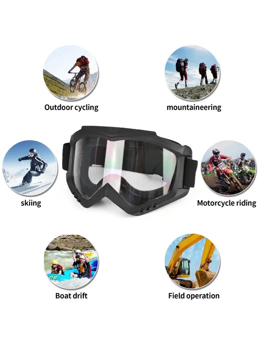 Мотоциклетные очки ZLang 3mm YL lens goggles, вариант, фото 3