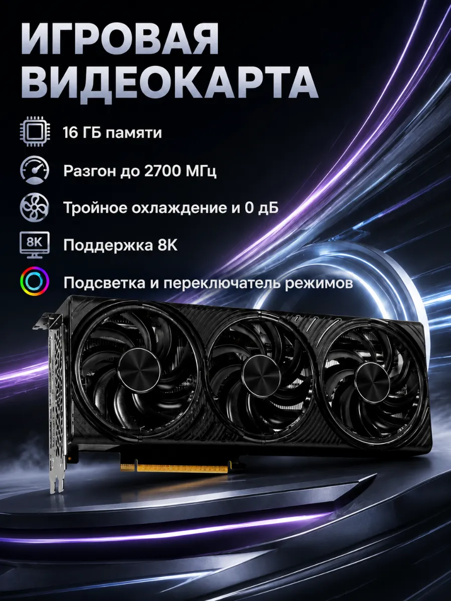 Видеокарта RTX5080 GAMINGPRO OC V1 16GB (NE75080S19T2-GB2031… Palit 1310743349 купить в интернет‑магазине Wildberries
