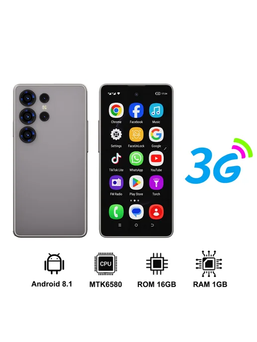 Смартфон SERVO 3G 1G 16G 1/16 ГБ, серый