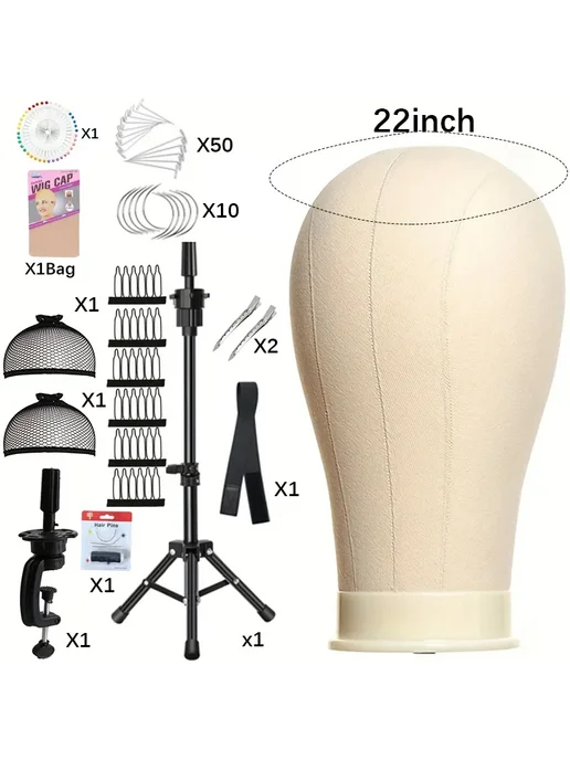 Нет бренда Подставка для парика 21inch, 21inch a head, фото 2