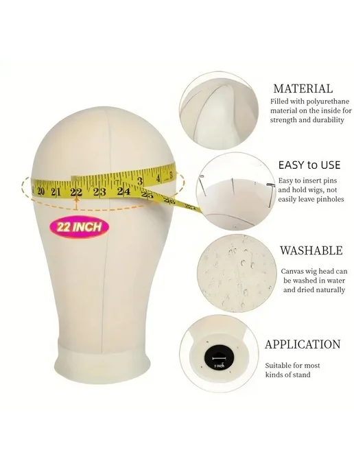 Нет бренда Подставка для парика 21inch, 21inch a head, фото 3