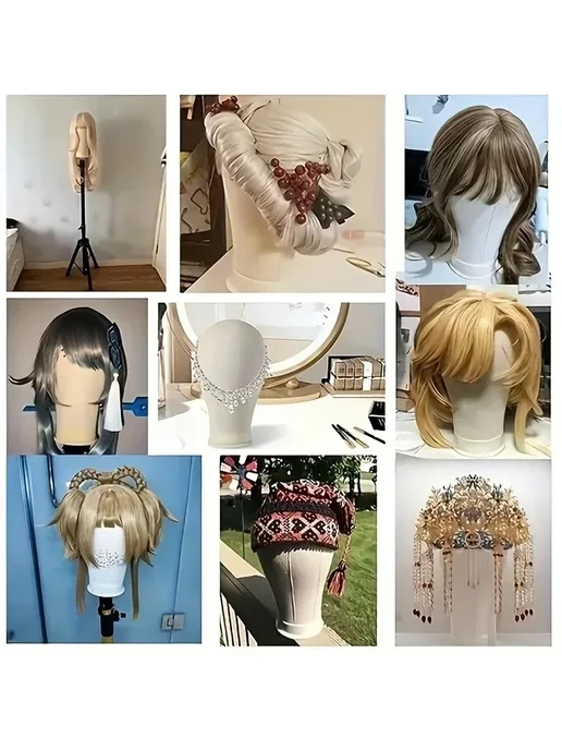 Нет бренда Подставка для парика 21inch, 21inch a head, фото 6
