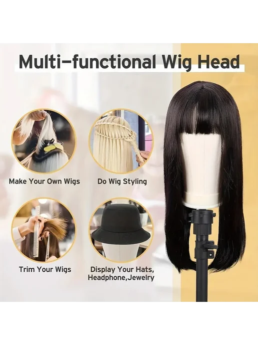 Нет бренда Подставка для парика 21inch, 21inch a head, фото 7
