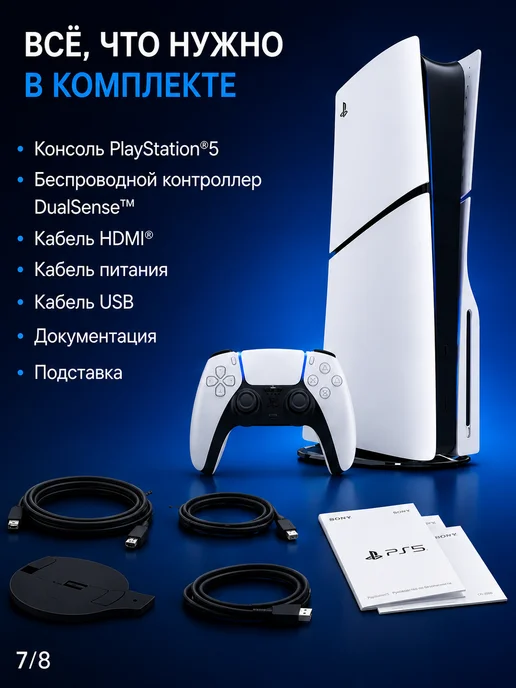 Игровая консоль, белый, фото 5