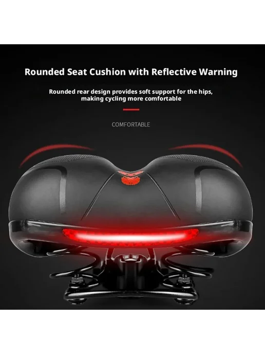 Нет бренда Велосипедное седло универсальное дышащее Red 1Pcs, 1 шт, фото 4