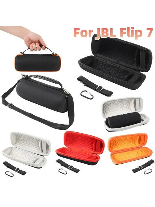 Нет бренда Жесткий чехол для JBL Flip 7, черный, белый, фото 2