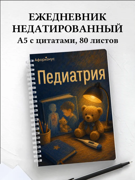 Ежедневник недатированный Педиатрия с мотивирующими цитатами