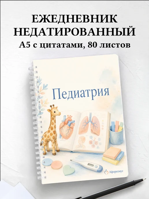 Ежедневник недатированный Педиатрия с мотивирующими цитатами